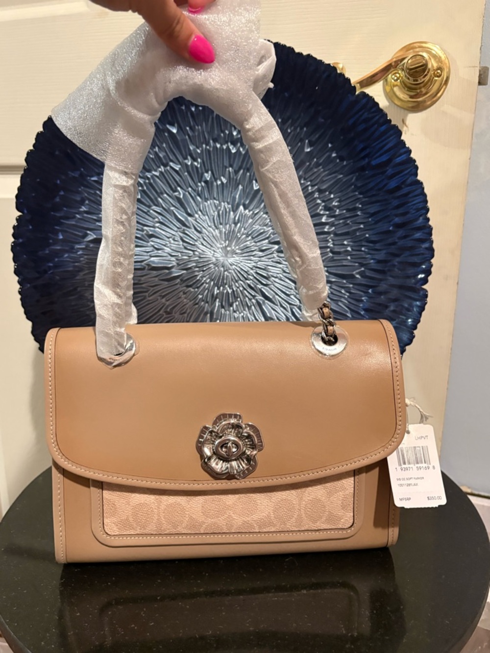 Coach Parker Rose 2 Way Shoulder/Crossbody Bag Turn Lock NWT